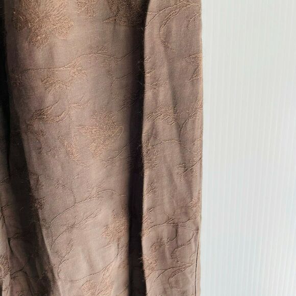 CP Shades Pants Embroidered Straight Leg Brown Pockets Casual Lagen Size Small L - Picture 9 of 11